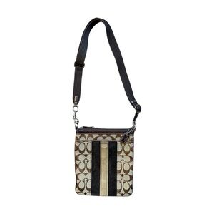 Coach Signature Sufflette Crossbody Bag EUC